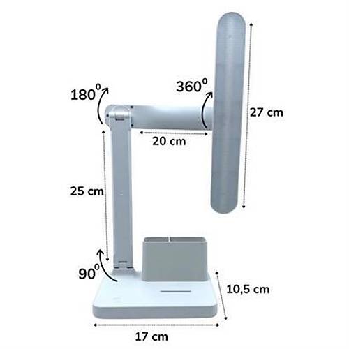 BUFFER Kalemlikli USB arjl Dokunmatik 3 Kademeli zel Gz Korumal led Lityum Masa Lambas