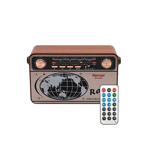 BUFFER 503B Dekoratif Eskitme Nostalji Uzaktan Kumandal Radyo Usb/Aux/Hafza Kart/Bluetooth/arjl