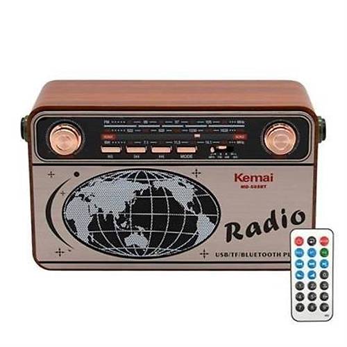 BUFFER 503B Dekoratif Eskitme Nostalji Uzaktan Kumandal Radyo Usb/Aux/Hafza Kart/Bluetooth/arjl