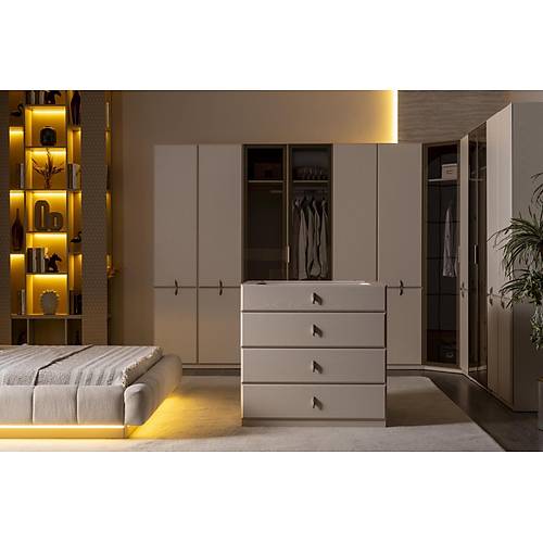 Trend Schlafzimmer-Set mit Eckkleiderschrank