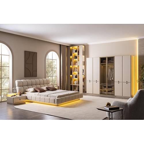 Trend Schlafzimmer-Set mit Eckkleiderschrank