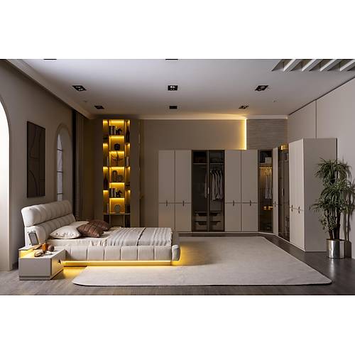 Trend Schlafzimmer-Set mit Eckkleiderschrank