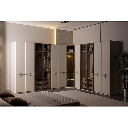 Trend Schlafzimmer-Set mit Eckkleiderschrank