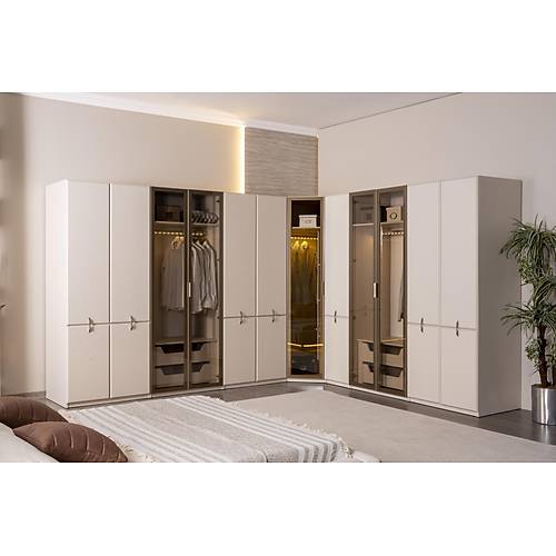 Trend Schlafzimmer-Set mit Eckkleiderschrank