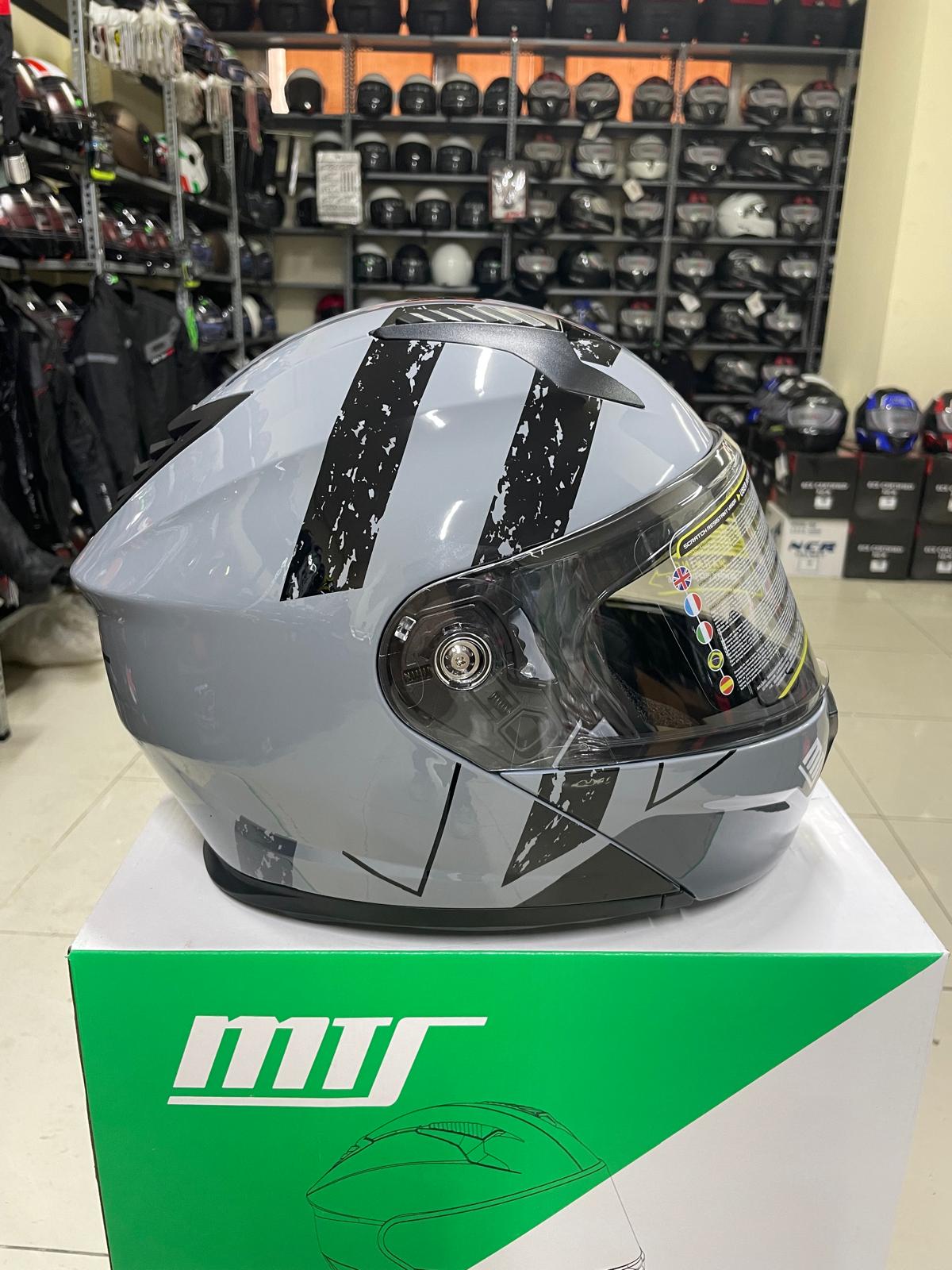 MTS NARDO GRİ ÇENE AÇILIR KASK