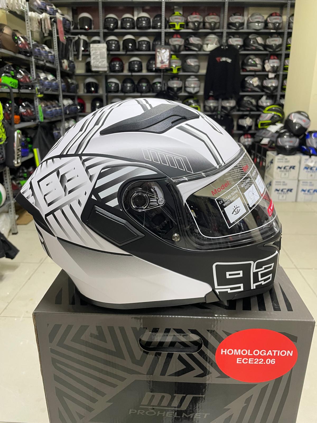 JK 902 Çene Açılır Kask Beyaz