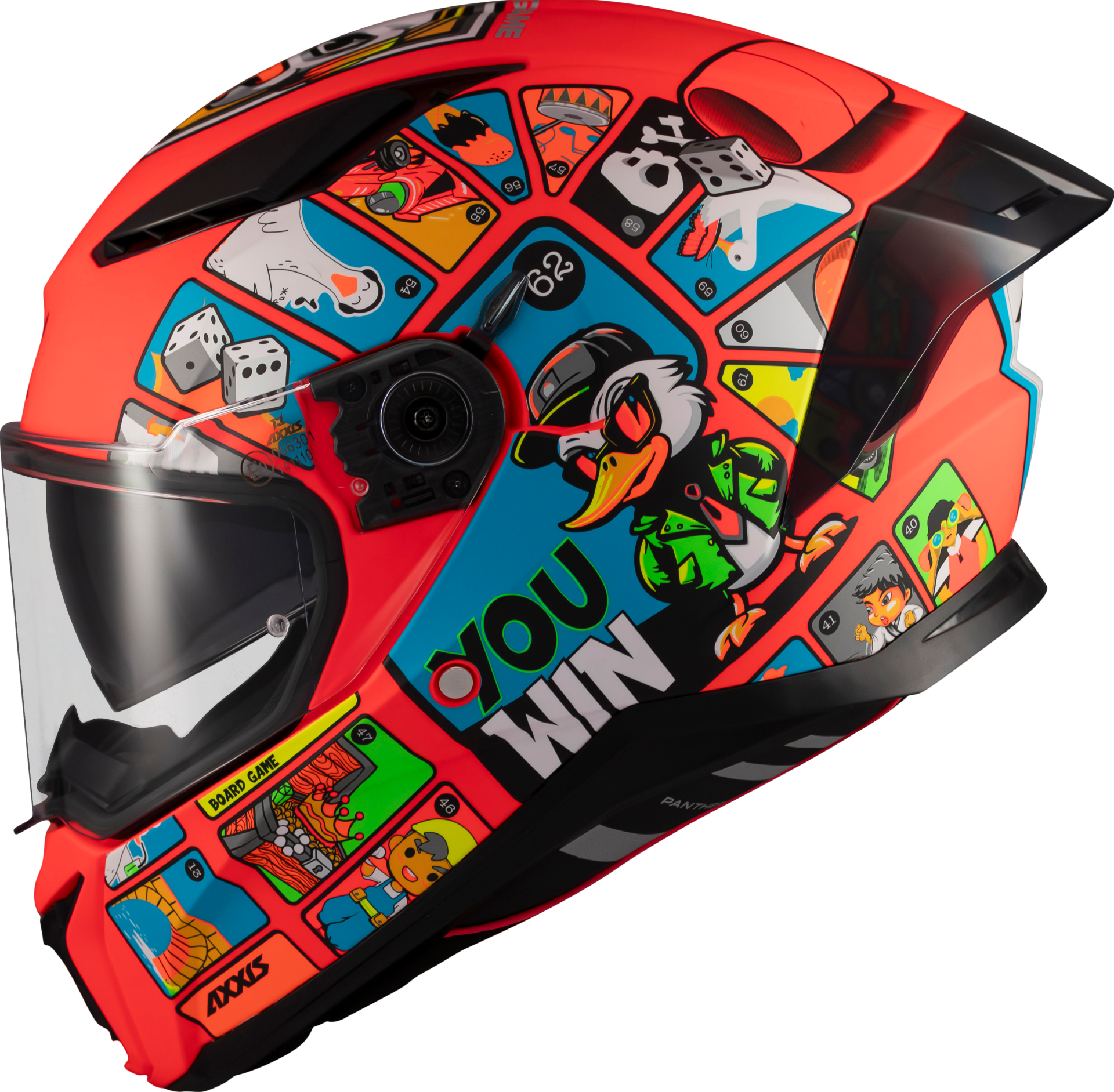 Axxis Panther Sv Goose Game A5 Matt Motosiklet Kaskı