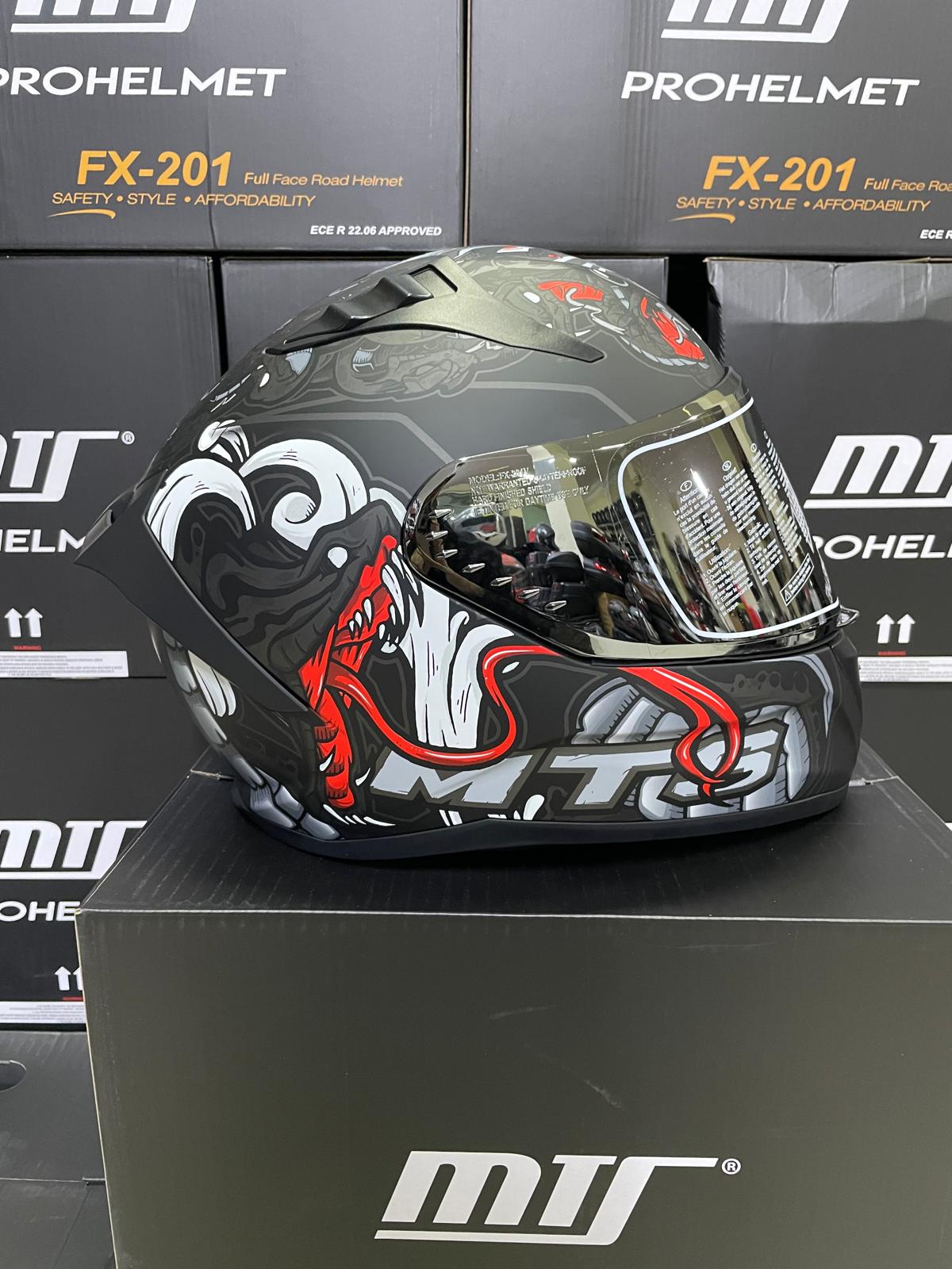 MTS 801 Kask Siyah Şahmeran