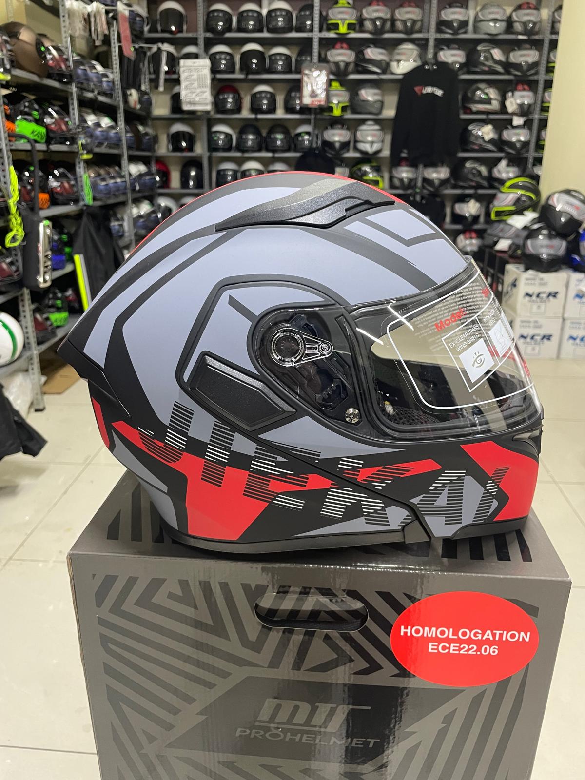 JK 902 Çene Açılır Kask Kırmızı