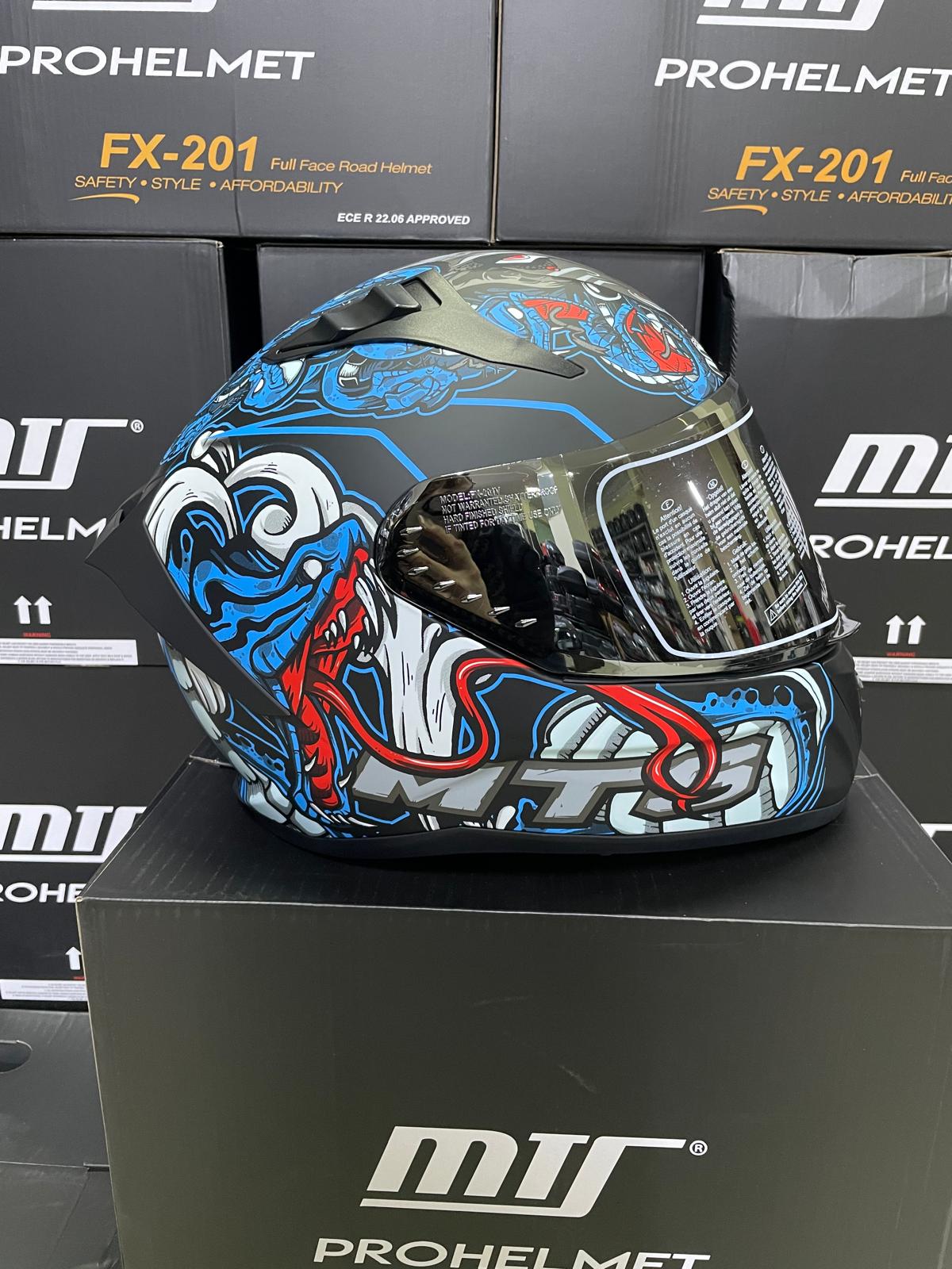 MTS 801 Kask Mavi Şahmeran