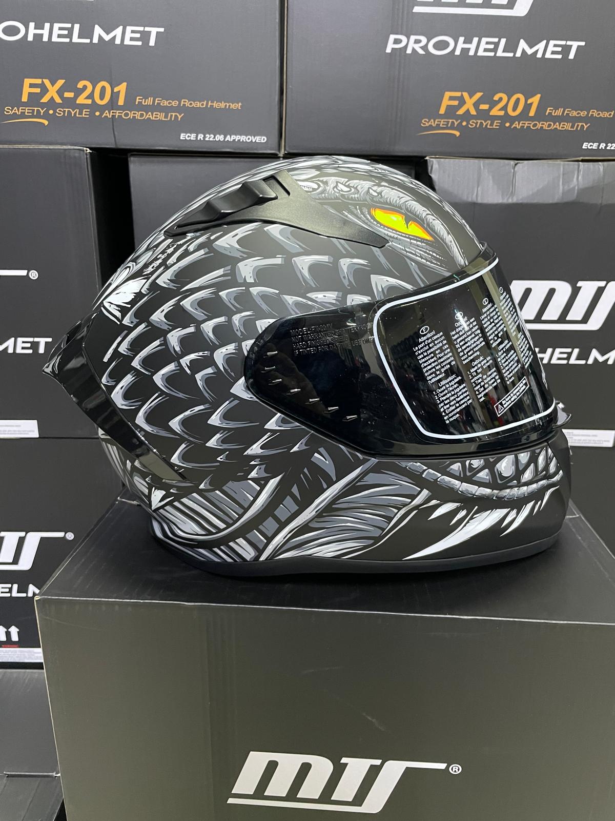 MTS 801 Kask Gri Yılan