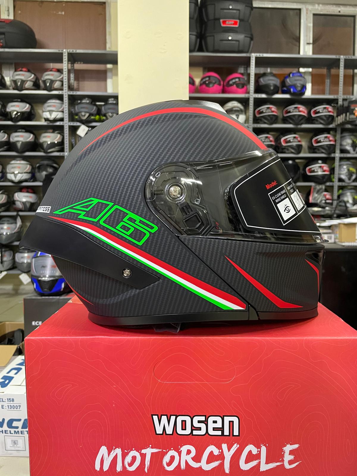 Wosen Çene Açılır Kask