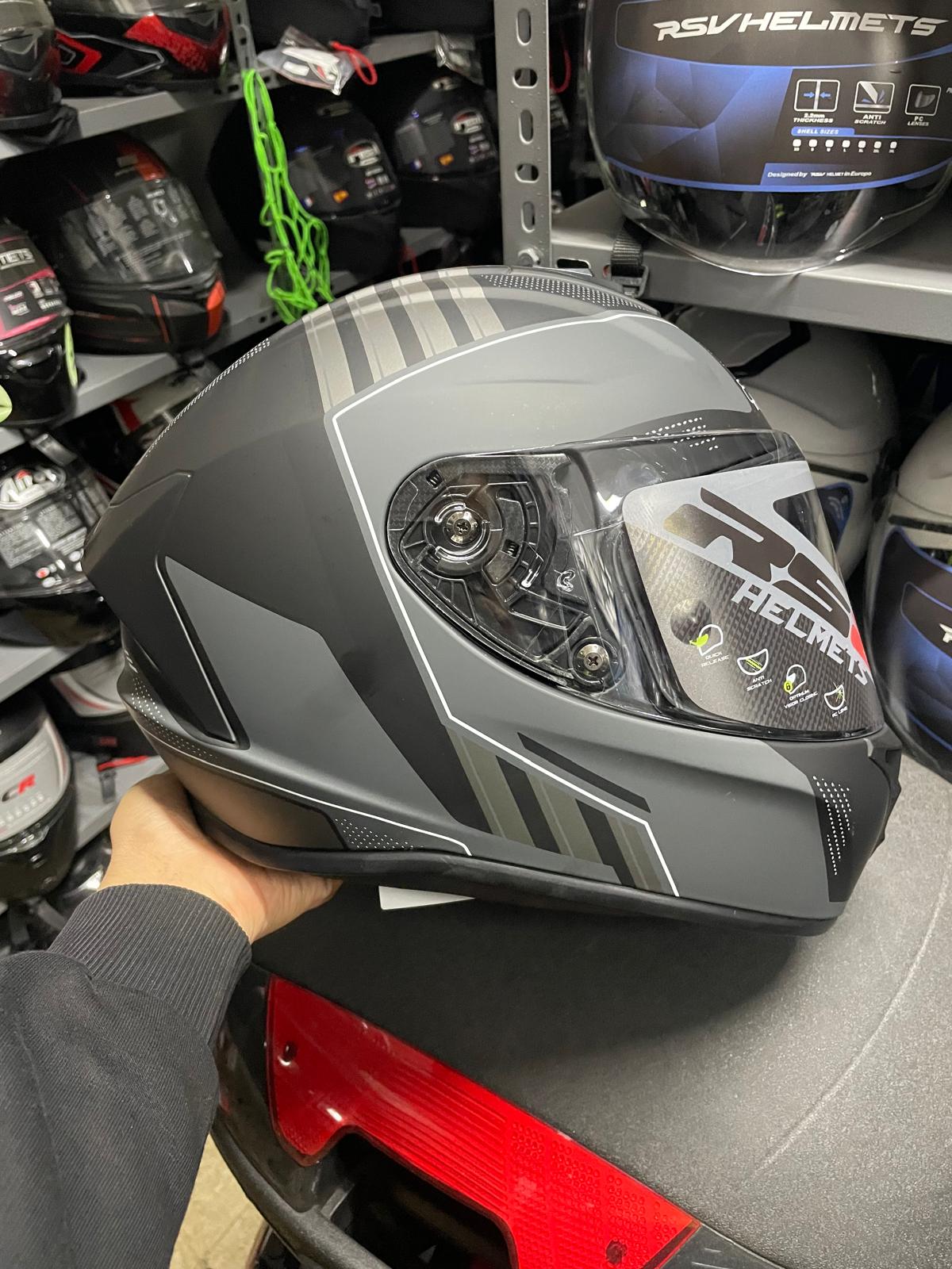 RS2 Fullface Kask Kahverengi