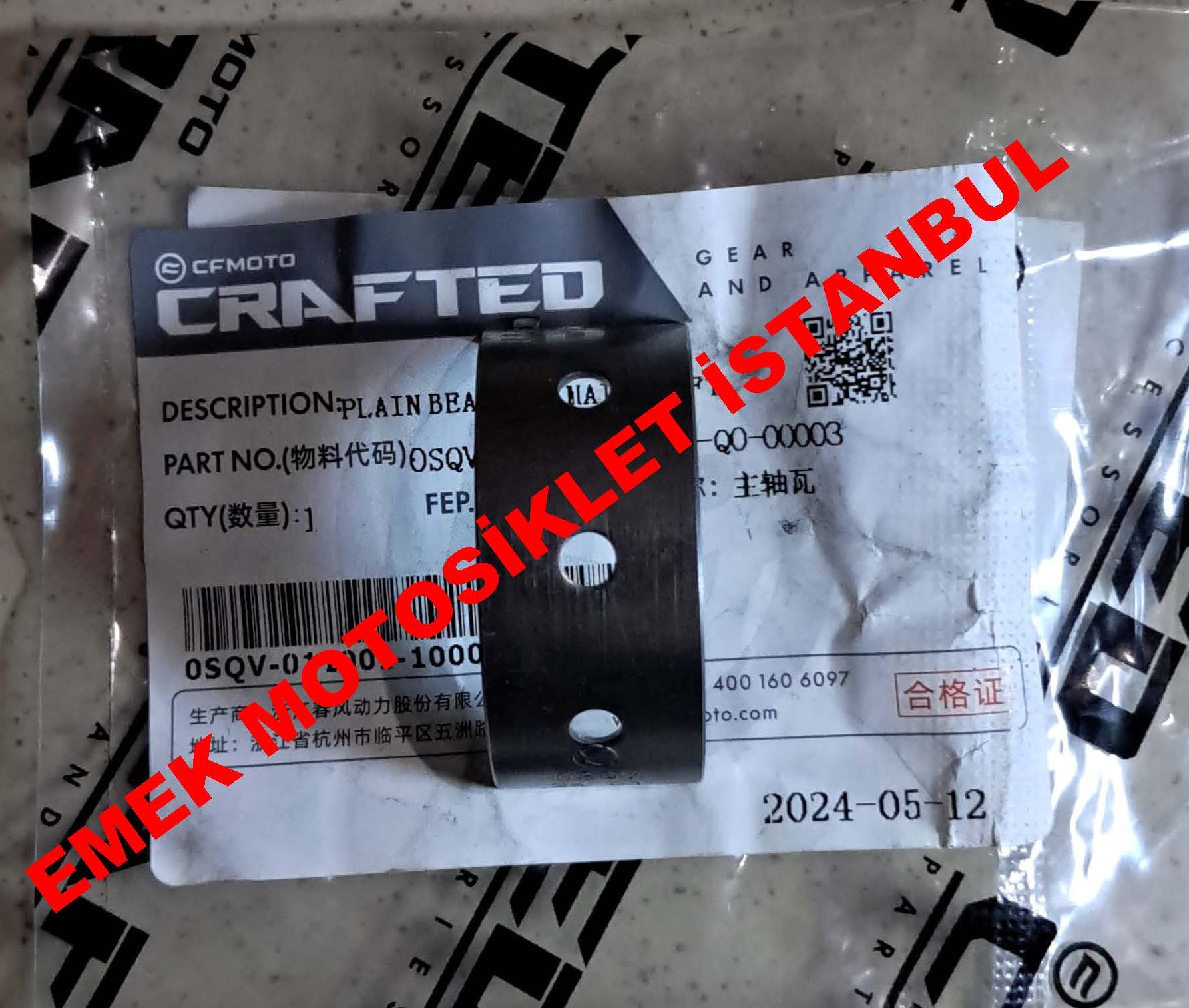 Cf Moto 450 Sr Krank Ana Yatak Kırmızı
