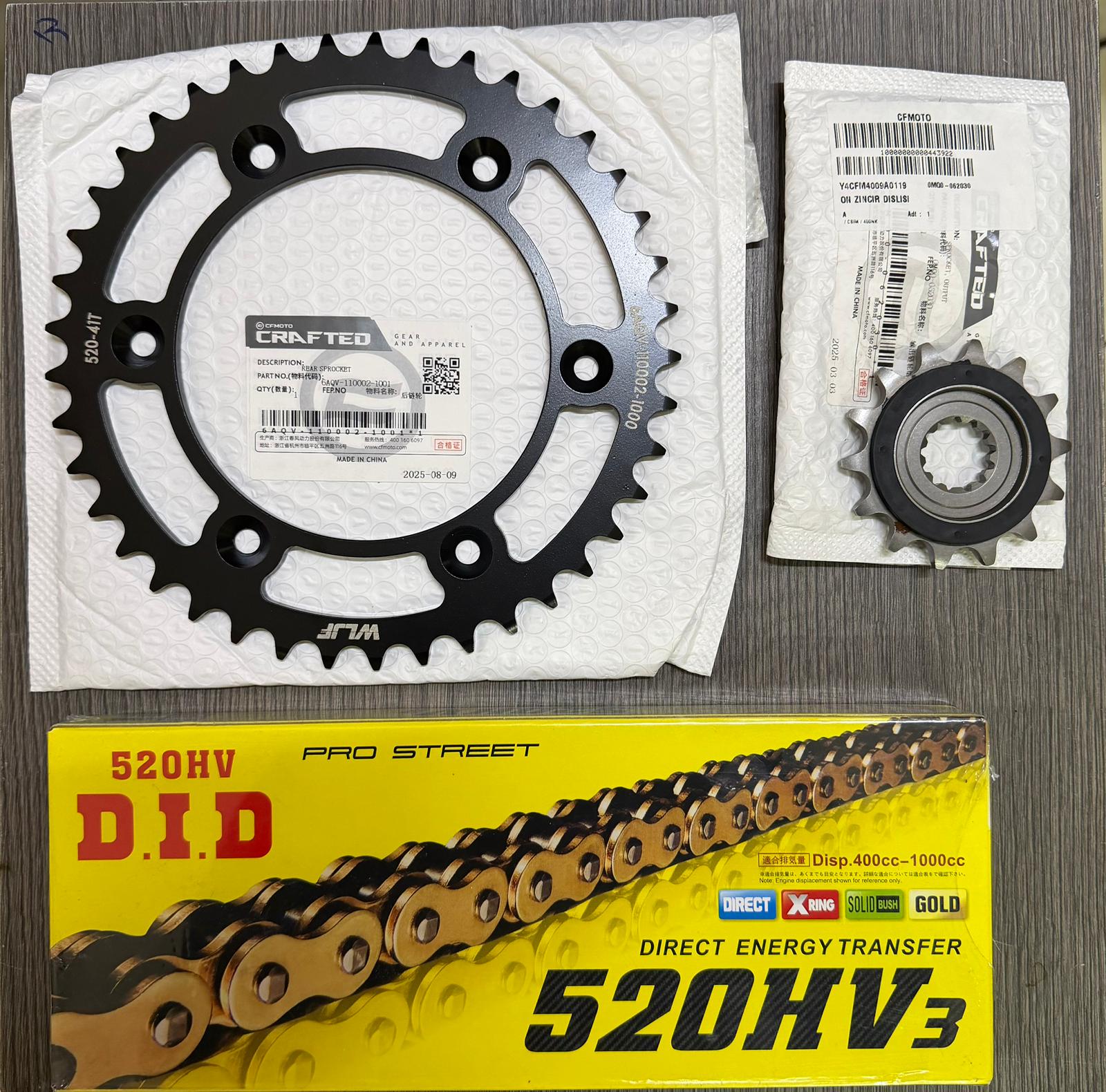 Cf Moto 450 Sr Zincir Dişli Seti