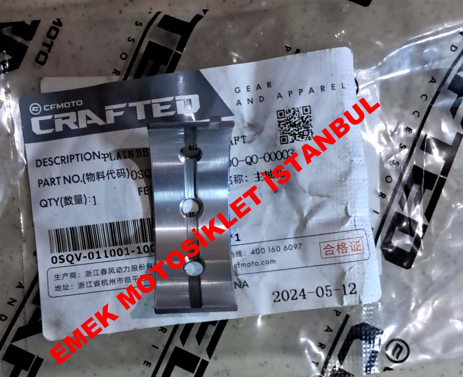 Cf Moto 450 Sr Krank Ana Yatak Mavi