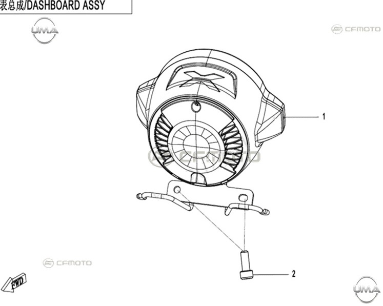 CF MOTO CLX 250 GÖSTERGE PANELİ KOMPLE