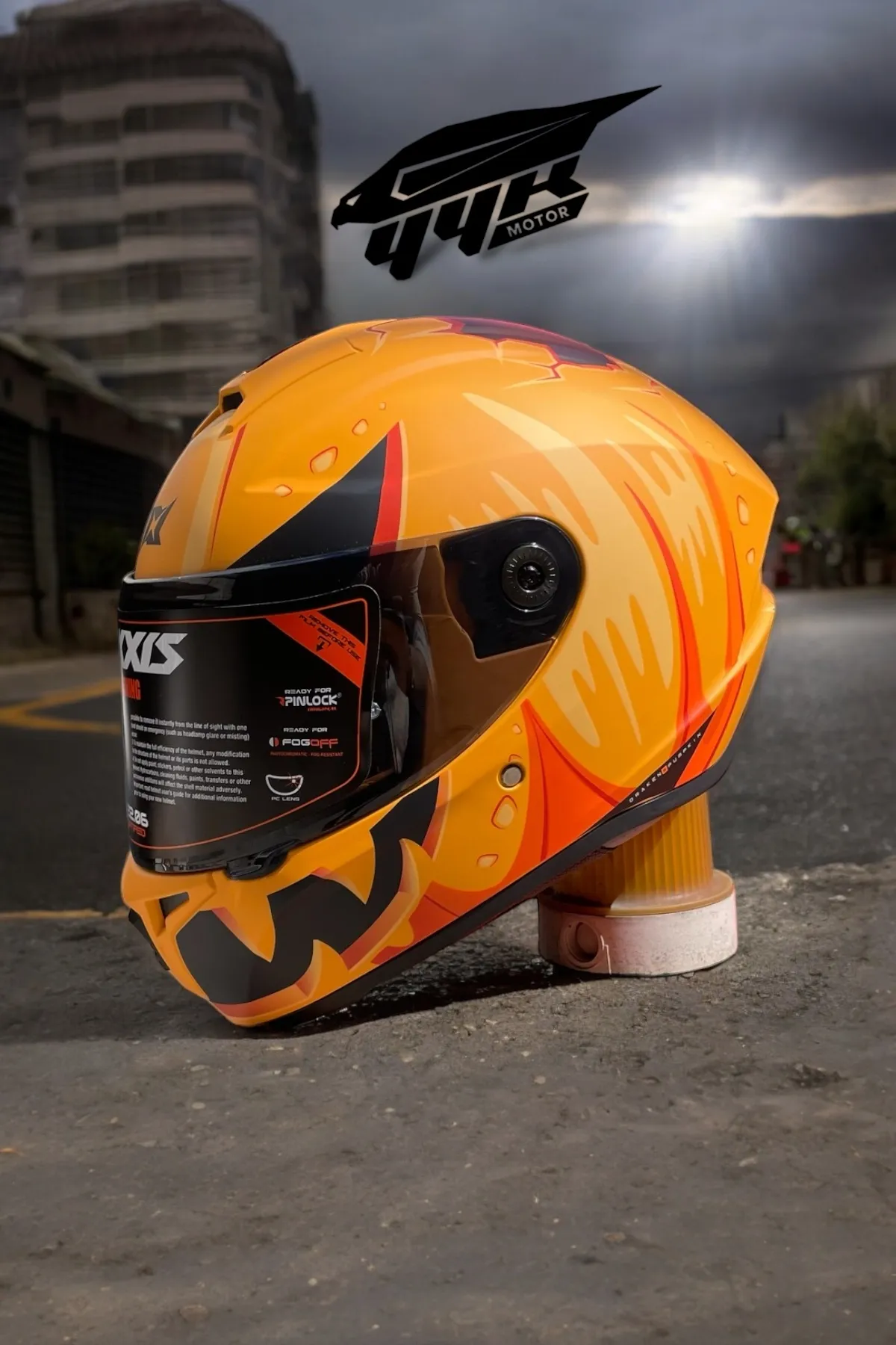 Axxis Draken S Pumpkın C3 Matt Yellow