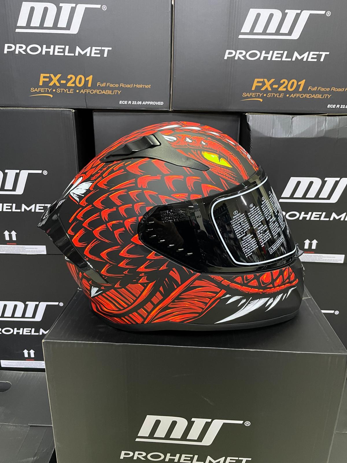 MTS 801 Kask Turuncu Ejderha