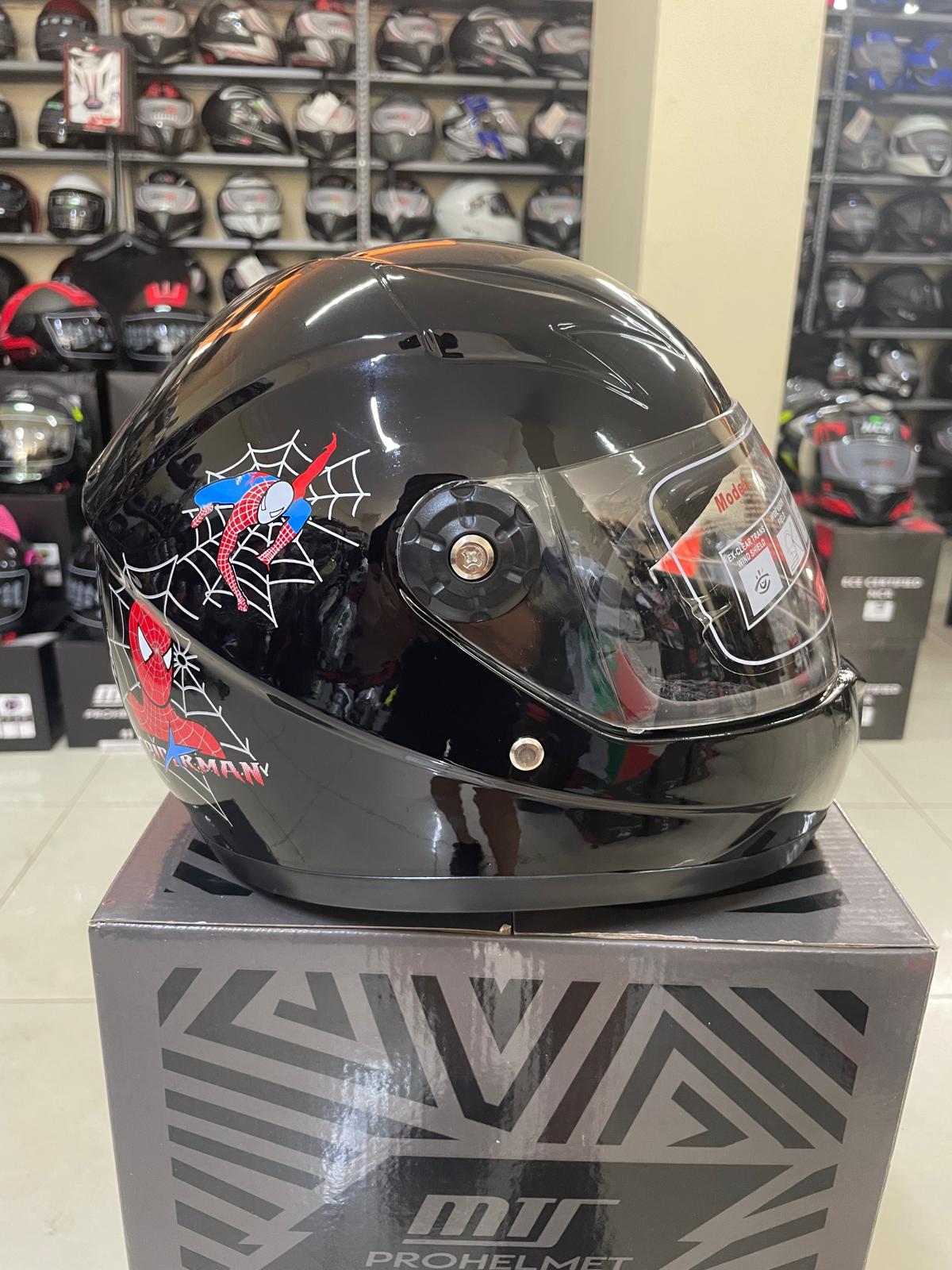 ÇOCUK KASK PARLAK SİYAH