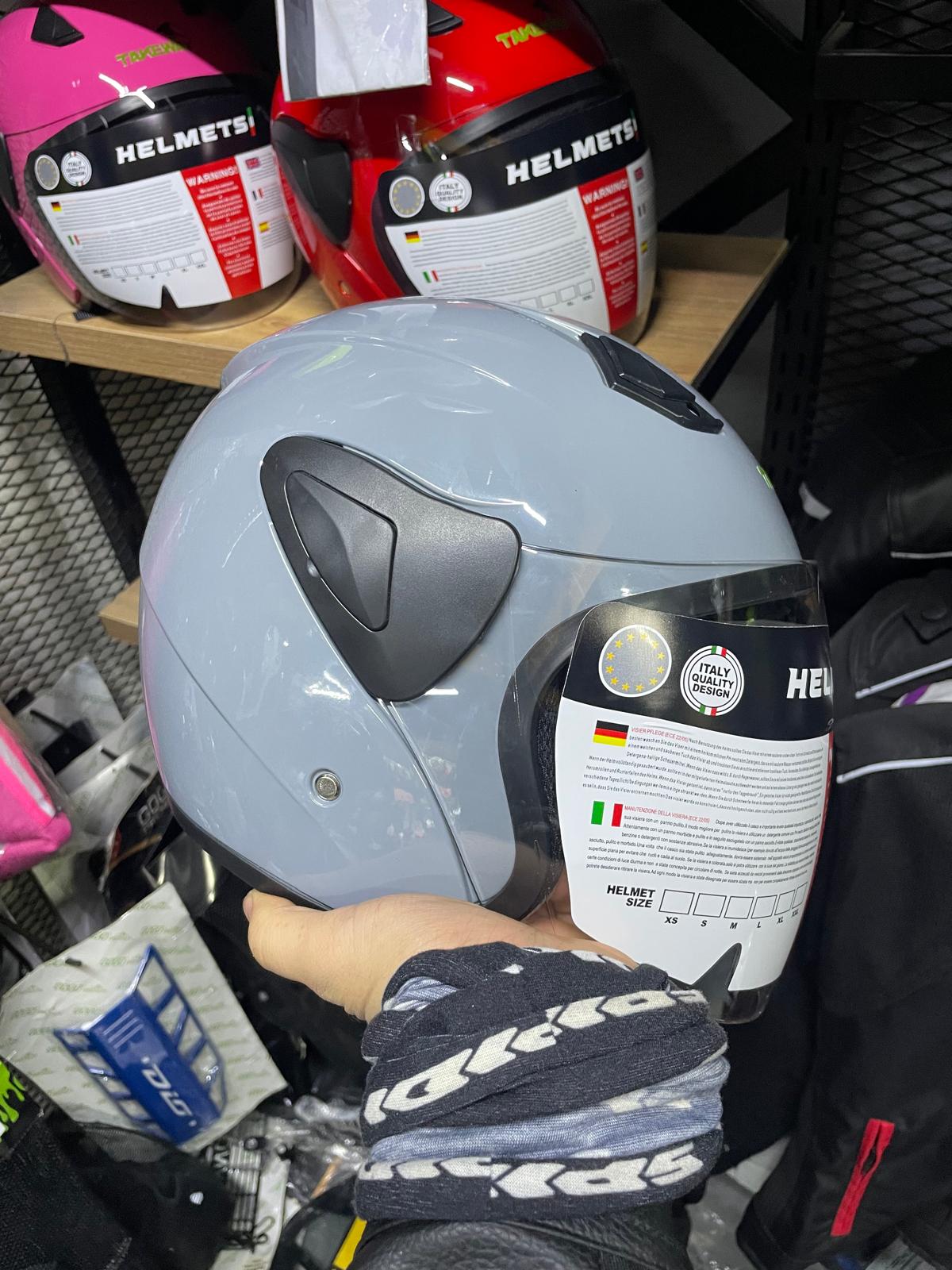 Sway Yarım Kask Nardo Gri Sw 733 Takeway