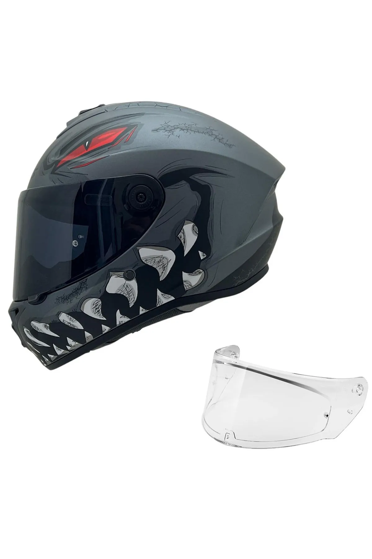 Axxis DRAKEN S FORZA B5 DOT VE ECE 22.06 SİYAH VİZÖR HEDİYELİ