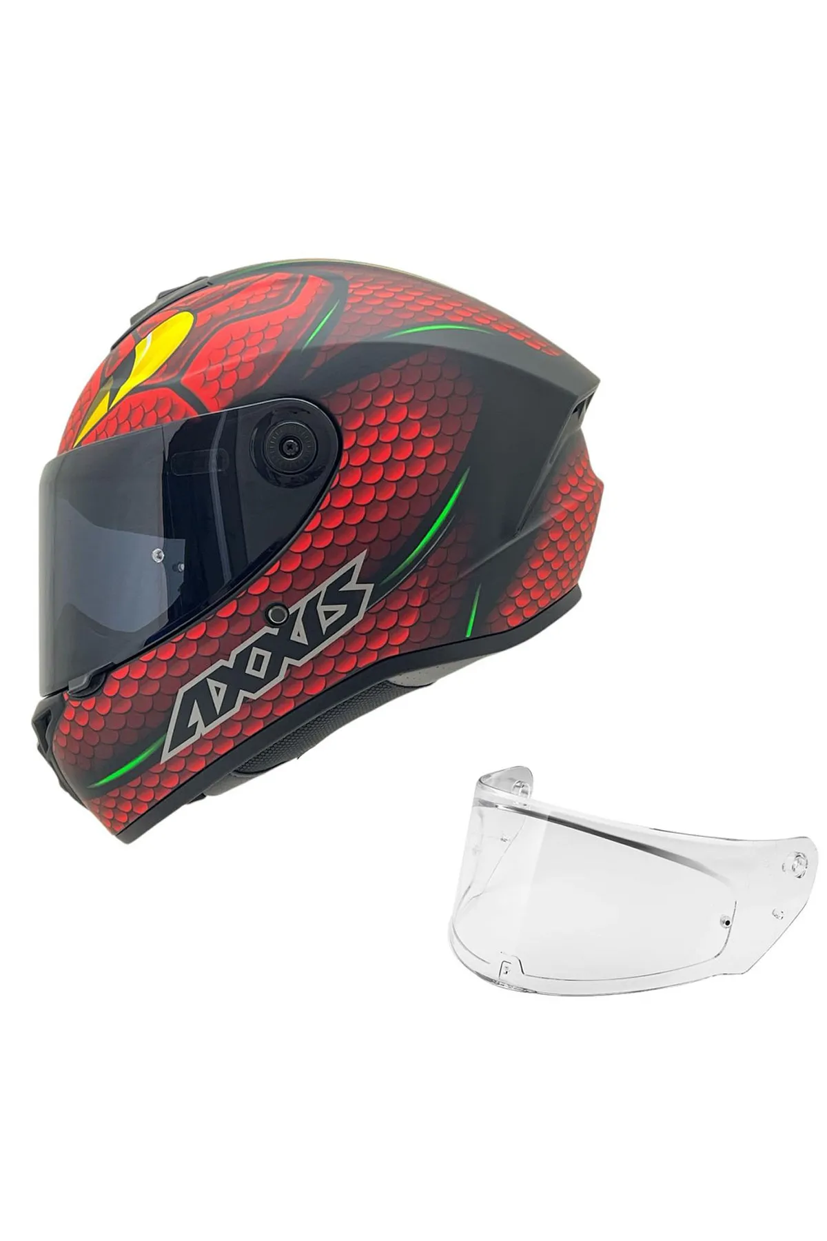 Axxis Draken S Nahesa A5 Motosiklet Kask (SİYAH VİZÖR HEDİYELİ)