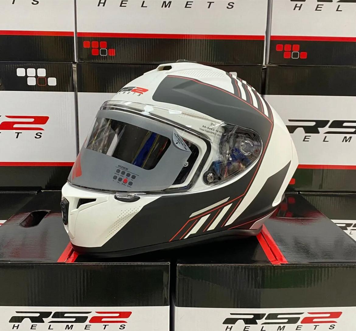 RS2 Fullface Kapalı Kask Beyaz