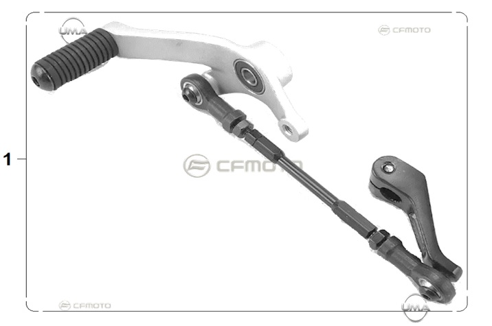 Cf Moto 450 Sr Vites Pedalı Komple