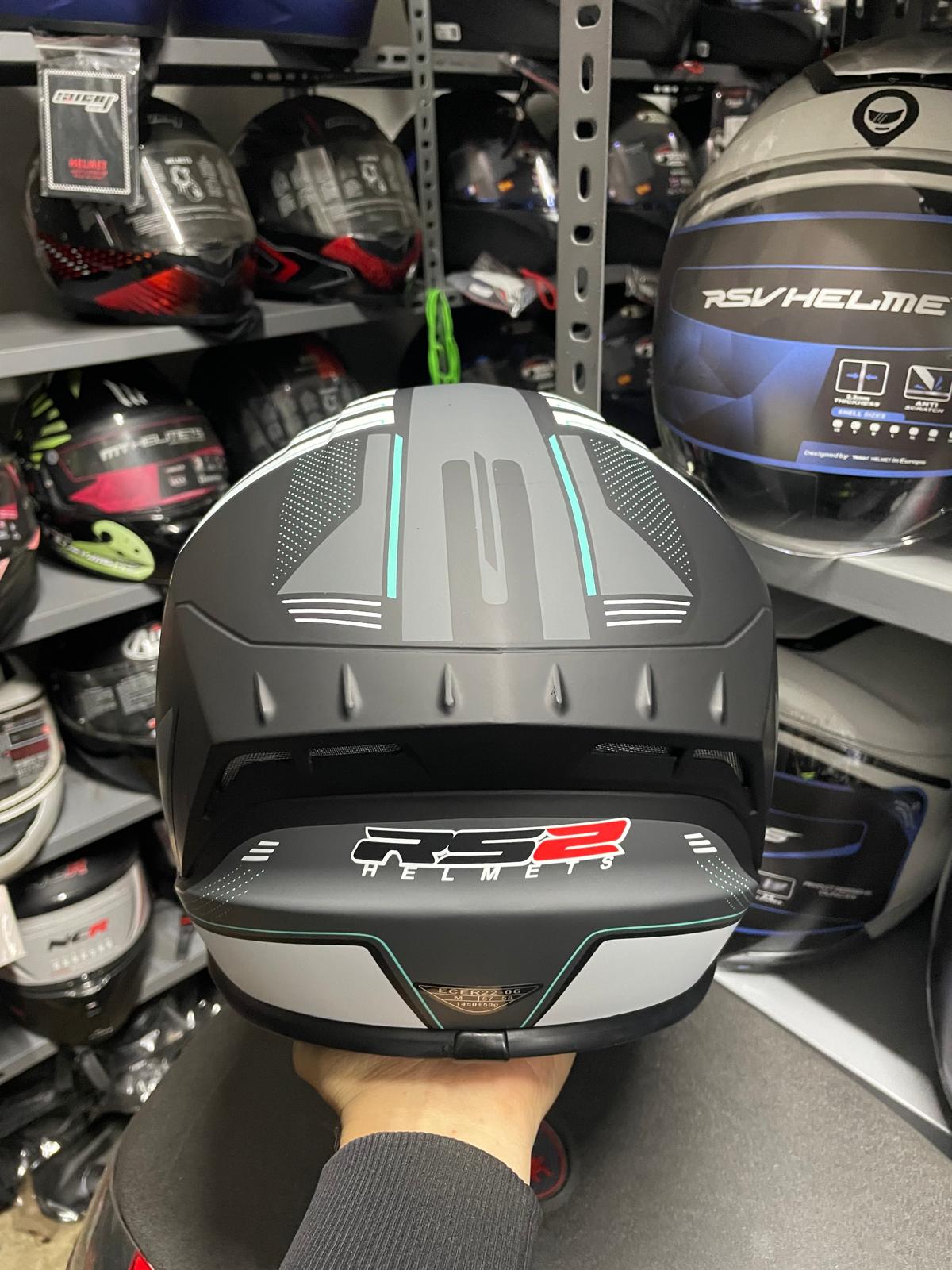RS2 Fullface Kask Turkuaz