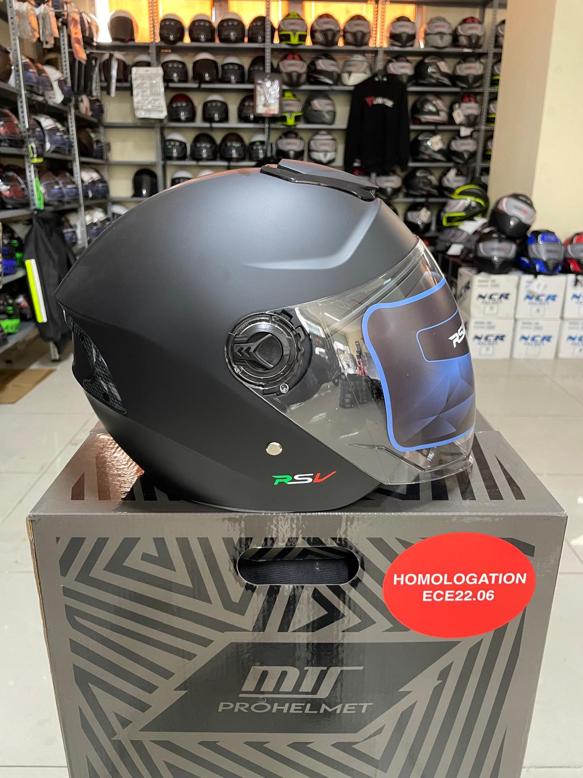 RSV YARIM KASK mat siyah