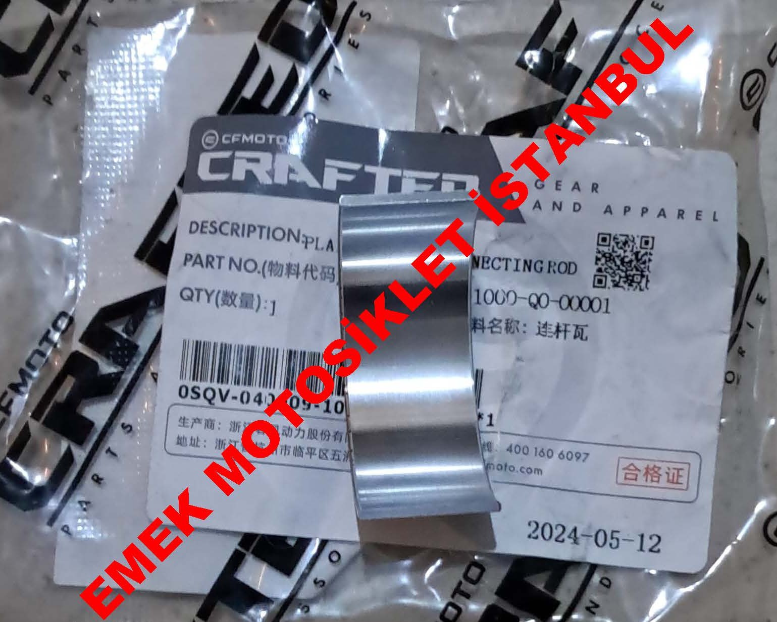 Cf Moto 450 Sr Krank Kol Yatağı Kırmızı