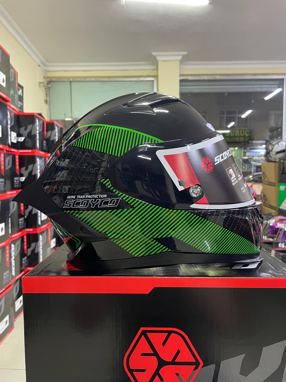 SCOYCO FF871 FULFACE KASK ghost