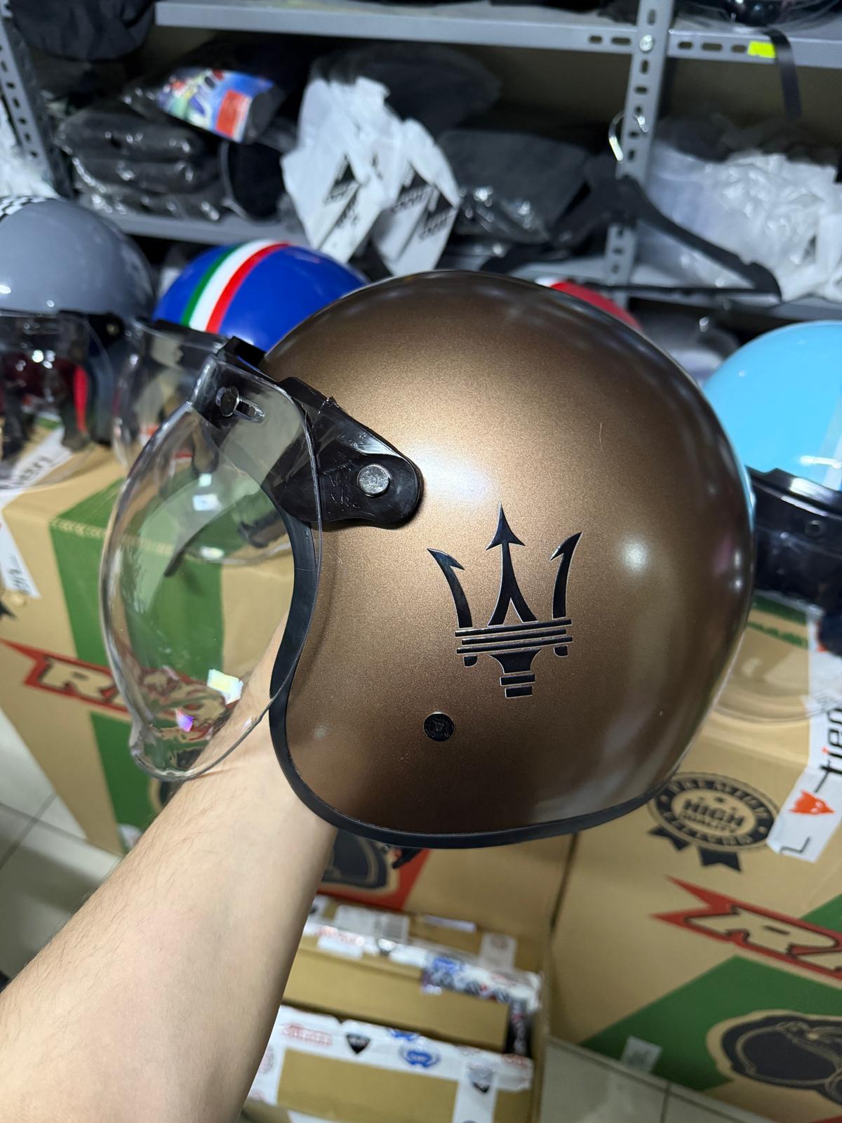 retro yarım kask