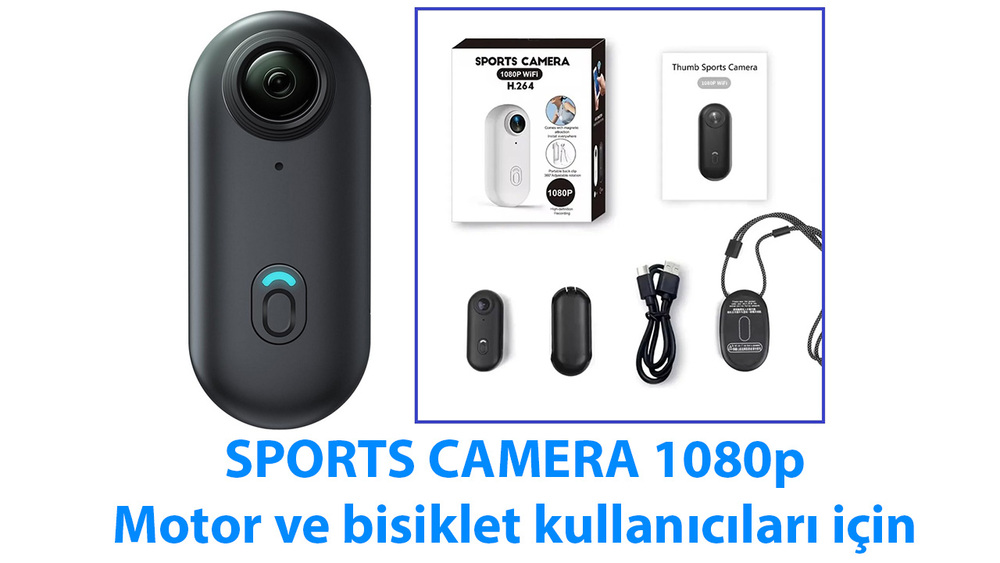 Motosiklet Mini Kamera 1080p