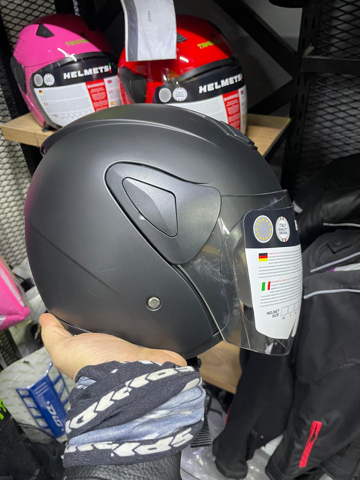 Sway Yarım Kask Mat Siyah Sw 733 Takeway
