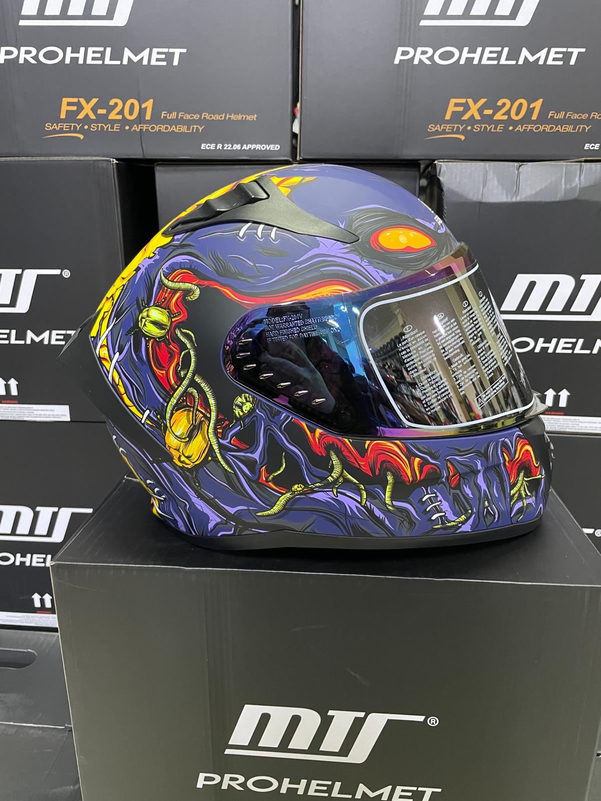 MTS 801 Kask Zombi Mor