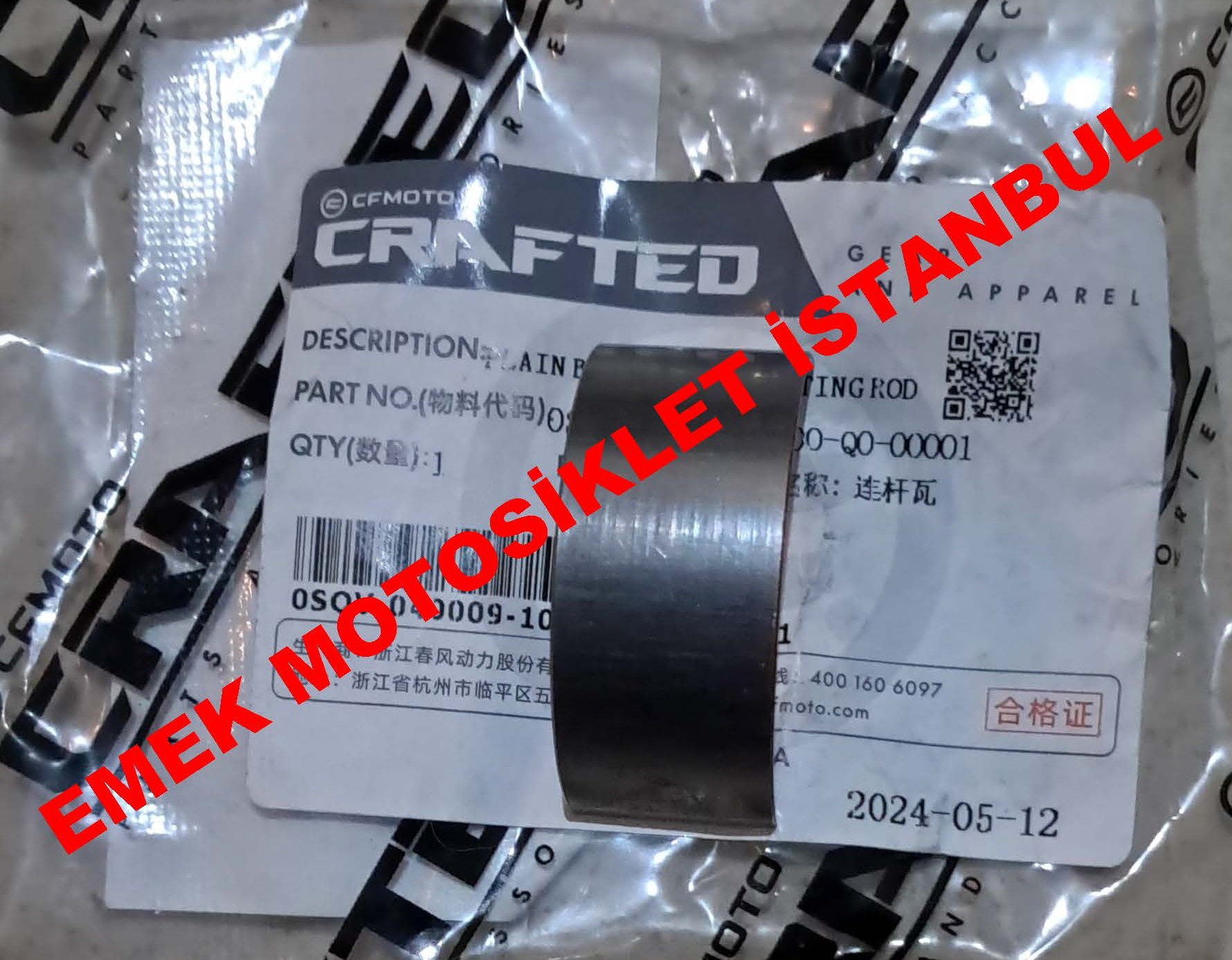Cf Moto 450 Sr Krank Kol Yatağı Siyah