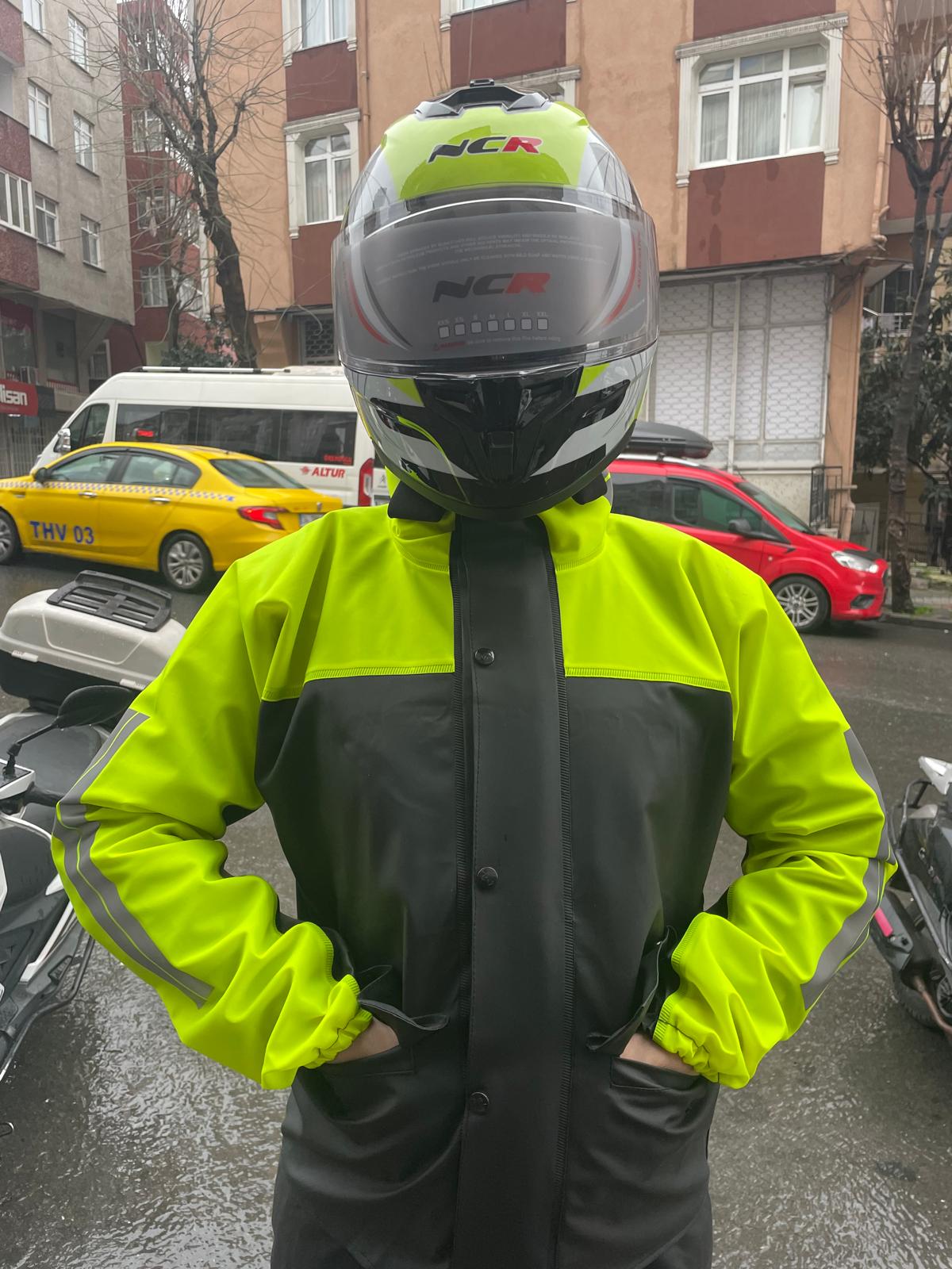 motosiklet yağmurluk