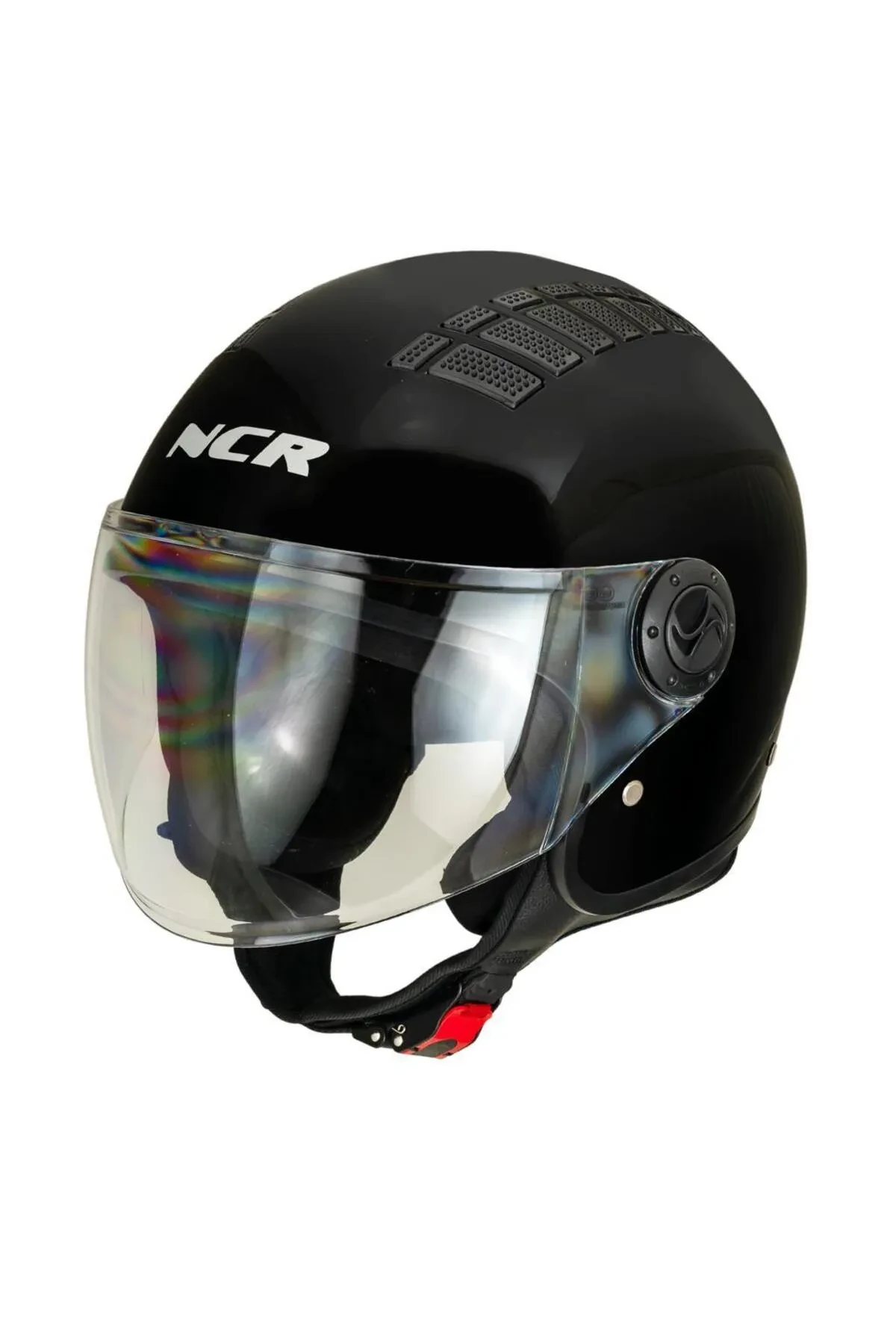 NCR AİR YARIM KASK PARLAK SİYAH