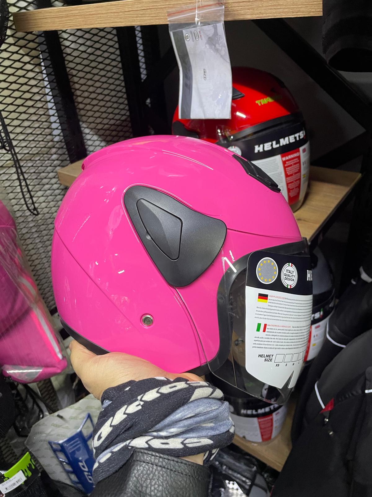 Sway Yarım Kask Pembe Sw 733 Takeway