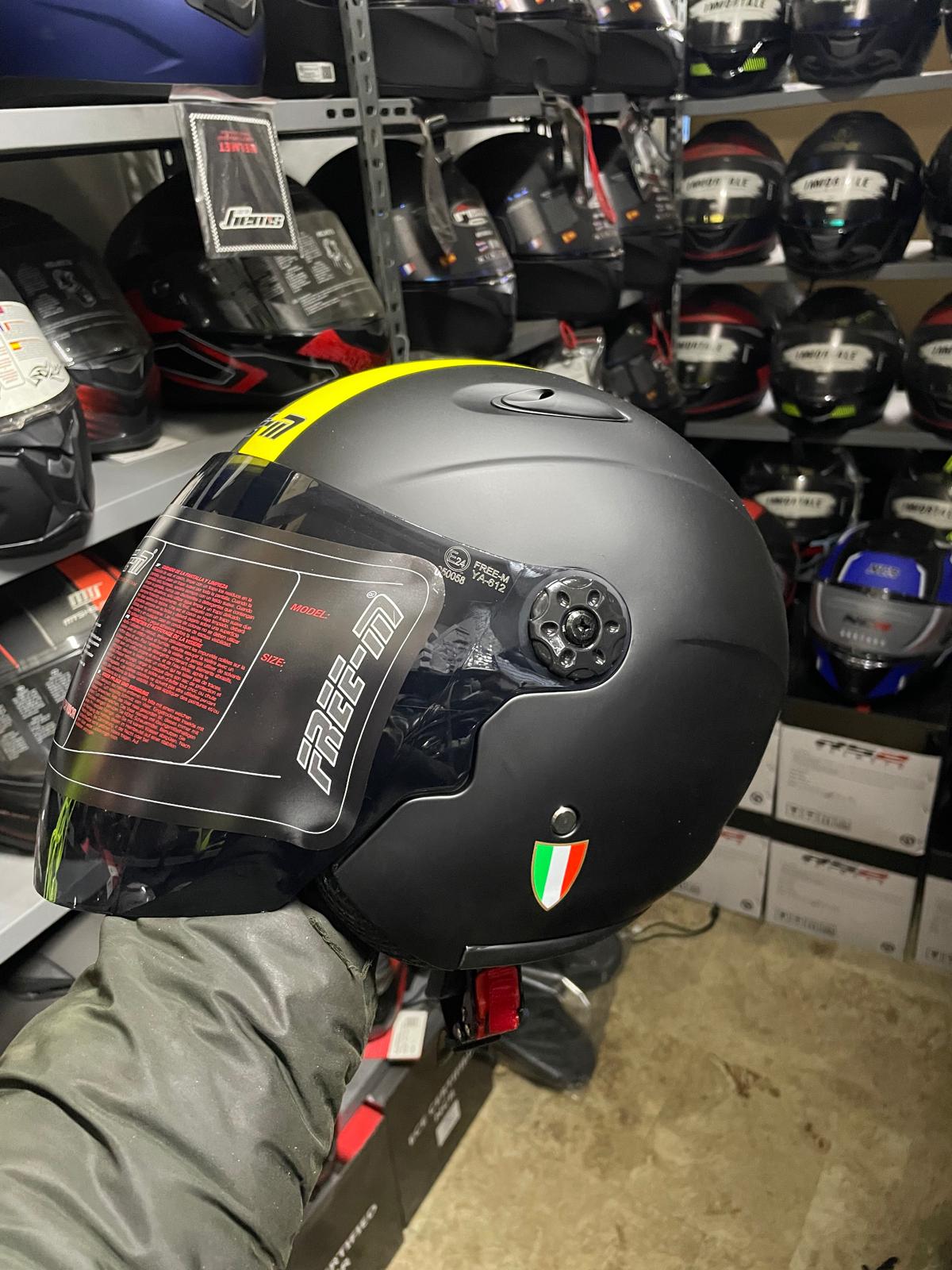 FREEM 601 YARIM KASK sarı