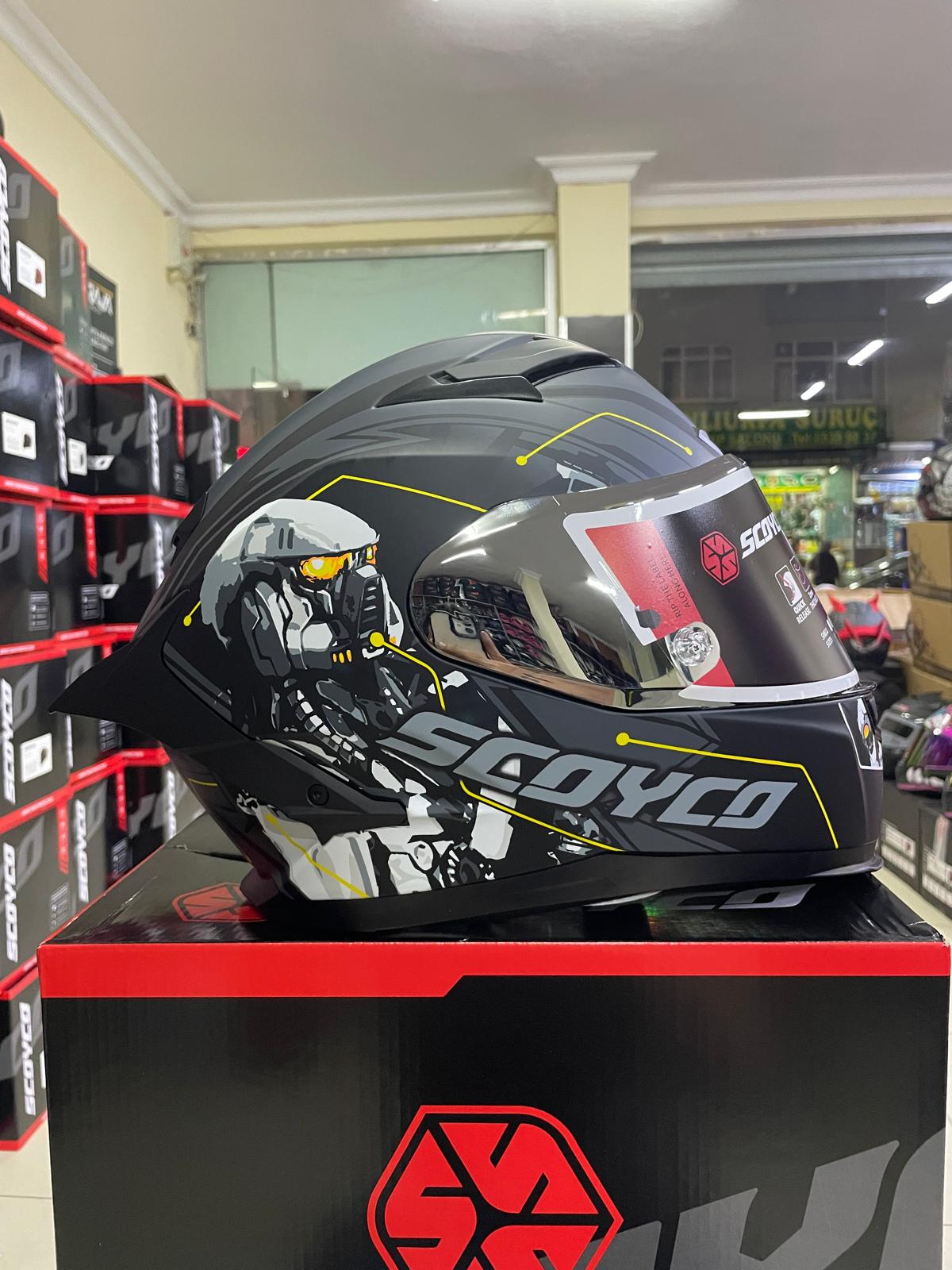 SCOYCO FF871 FULFACE KASK cyber