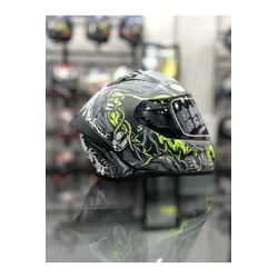 MTS 801 Matt Zombie Grey White Dark Vizör « EMEK MOTOSİKLET İSTANBUL