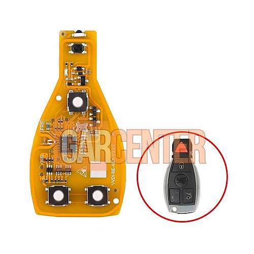 Xhorse VVDI MB Mercedes Benz BGA PCB Sar Renk Versiyonu 4 Buton 315 / 433MHz XNBZT1GL Tipi
