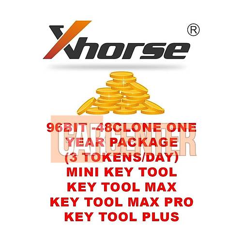 Xhorse - 96bit 48-klon Bir Yllk Paket (gnde 3 jeton)