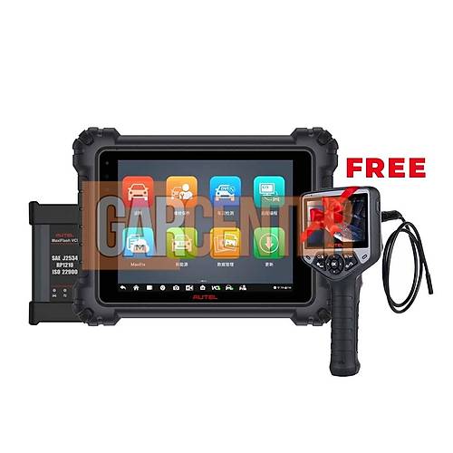 Autel MaxiSYS MS909 Tehis Tableti, MaxiFlash VCI/J2534 + cretsiz MaxiVideo MV480 Dijital Muayene Videoscope Cihaz ile