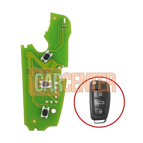 Xhorse XZADM1EN Audi MQB48 Modellerine zel XT27B ipli 3 Butonlu zel PCB Kart