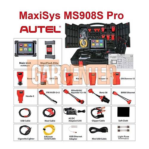 Autel MaxiSys MS908S Pro Otomatik Tehis Kodlamas ve J2534 ECU Programlamas