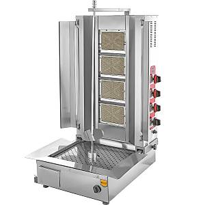 4 Radyanl� Alttan Motorlu Gazl� (CE) D�ner Oca��